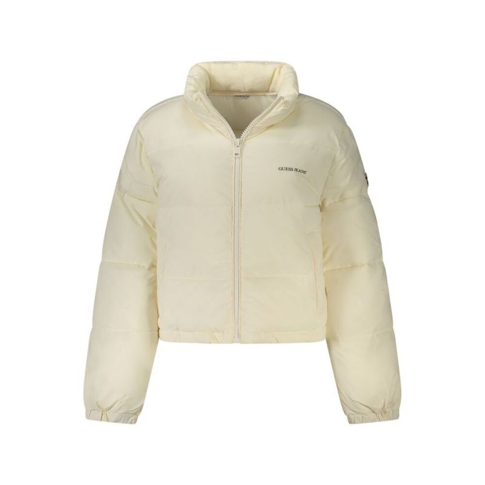 Guess Jeans Bianco Recycled Polyester Women's Women's Jacket